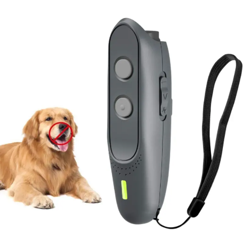 Ferramenta elétrica para cães com led, dispositivo para adestramento com luz led, antilatidos, à prova d'água, treinador