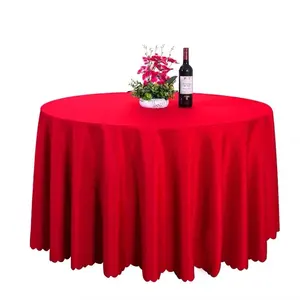 Manteles de mesa redondos de alta calidad para fiesta de boda, ropa de mesa redonda con logotipo personalizado para eventos