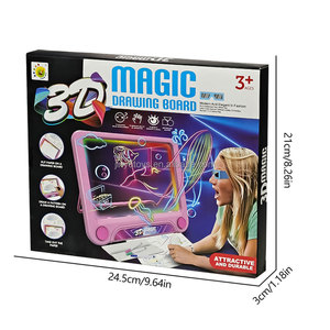 กระดานวาดภาพสำหรับเด็กกระดานวาดภาพ<span class=keywords><strong>แบบ</strong></span>เรืองแสงสำหรับเด็กกระดานวาดภาพ3D ของเล่นเพื่อการศึกษาสำหรับเด็ก - Product Image 1