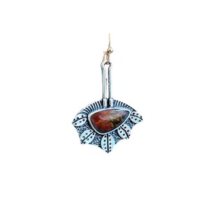 Orecchini pendenti a forma di foglia d'acero rossa per donna, stile vintage naturale, accessori per l'uso quotidiano - Product Image 5