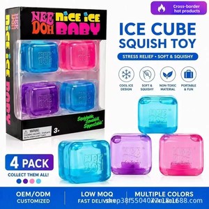 NeeDoh Nice Ice Cube Squishy Fidget Toys <span class=keywords><strong>Anti</strong></span>-<span class=keywords><strong>Stress</strong></span> Gel Doux Entrepôt US Expédition Rapide <span class=keywords><strong>Anti</strong></span>-<span class=keywords><strong>Stress</strong></span> Enfants Adultes - Product Image 1