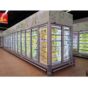 <span class=keywords><strong>Congelador</strong></span> <span class=keywords><strong>vertical</strong></span> de puerta de cristal ancha con control remoto para exhibición de helados en supermercados, <span class=keywords><strong>vitrina</strong></span> congeladora profunda para alimentos congelados - Product Image 3