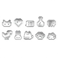 Cute ASTM F136 Titanium 18K Gold Plated Cartoon Pattern Labert Lip Stud Internal Thread Body Piercing Jewelry Wedding Gift Party