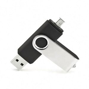 Clé USB pivotante avec logo imprimé 16 Go/128 Go USB 3.0/2.0 compatible Android Garantie 2 ans Puce Flash de classe A - Product Image 1