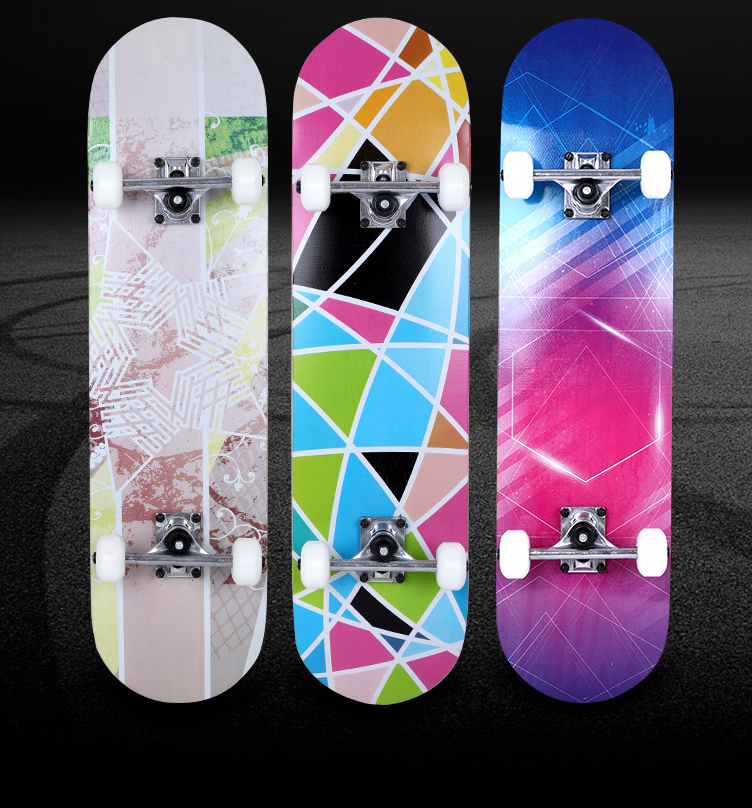 Доска для скейтборда с подшипником, картонная доска разных цветов, алюминиевая доска для дрифта, плоская пластина для взрослых, 80x21x10 см, вес 3,000 кг