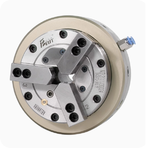 Portabrocas neumático de tres mordazas BK250TQ Portabrocas de fijación de torno automatizado de orificio pasante para máquina de torno <span class=keywords><strong>CNC</strong></span> - Product Image 4