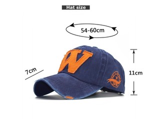 Cappellino da Baseball Regolabile a 6 Pannelli con Ricamo Classico Lettera W in PVC, per Tutte le Stagioni, Resistente allo Sbiadimento, Vendita all'Ingrosso - Product Image 6