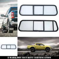 Remplacement de la fenêtre coulissante avant de la capote de camion TONGFA, cadre en alliage d'aluminium, verre trempé, homologué E-MARK DOT CCC, verrouillage pour pick-up