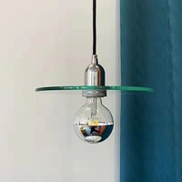 Lustre en verre, style minimaliste, vintage, mi-siècle, adapté aux salles à manger, aux salons, aux chambres à coucher, aux tables de chevet et