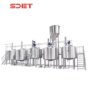 Handwerk bier brauen ausrüstung brauerei 2500L 5-schiff sudhaus