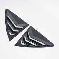 Persiana de ventana de fibra de carbono para Toyota Corolla 2007 - 2013 2008 2009 2010 2011 2012 cubierta de ventilación trasera escudo adhesivo