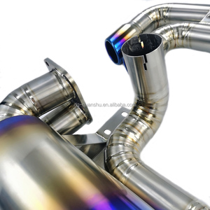 Silencieux d'échappement en titane Kaze <span class=keywords><strong>Ferrari</strong></span> F360 Modena avec tuyau de 63 mm et embouts de 76 mm X4 pour 2000-2005 - Product Image 4