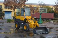 2.8 TON Backhoe Mini pemuat W15-20 Loader dan penggali LAIGONG produsen 4x4 Cina kecil Mini pushadora