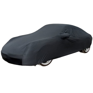 Housse de voiture intérieure extensible en spandex doux en polaire anti-poussière élastique ajustée pour le stationnement en garage intérieur - Product Image 1