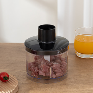 Batidora de Mano de 2 Velocidades con Controles de Botón, Velocidad Variable, 4 Cuchillas, 600W para Uso Doméstico, Incluye Recipiente de Plástico Multifuncional - Product Image 3