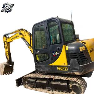 Mini-excavatrice d'occasion HYUNDAI 60-7 de 6 tonnes, matériel de terrassement pour travaux de construction, EN STOCK DANS L'USINE, À VENDRE - Product Image 1