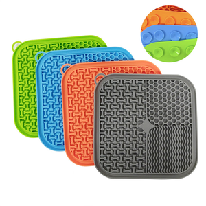 Custom Pet Licking <b>Mat</b> Feeder <b>Cat</b> Dog Lick <b>Mat</b> Eco-friendly Pet Slow Feeder Silicone Lick <b>Mats</b> for Dogs Pet - Product Image 2