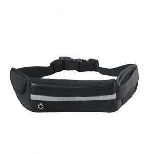 Sac banane de sport noir LT20360 – Collection entrepôt américain pour l'exercice en extérieur - Product Image 1