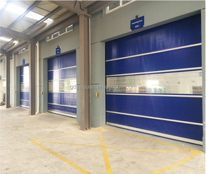 Puerta Rápida para Cuartos Limpios/Puerta Enrollable de Alta Velocidad con Cortina de PVC y Diseño de Barra Antiviento con Radar para Procesamiento de Alimentos - Product Image 2