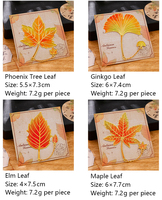 Marque-page en métal émaillé ajouré, motif feuille d'érable et de ginkgo dorés, thème automne, avec chaîne, cadeau pour les amateurs de lecture