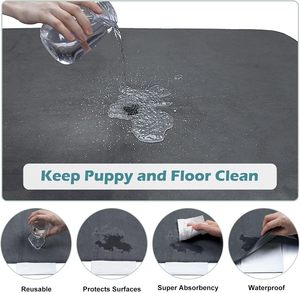 Almohadillas impermeables de alta calidad para orinar de mascotas para perros, almohadilla reutilizable lavable para cachorros de perros - Product Image 4