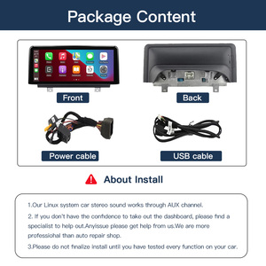 BMW 1/2/3/4 시리즈 F20/F21/F22/F30/F31/F33/F34/F36 안드로이드 오토 NBT 시스템용 1920*720 멀티미디어 터치스크린 무선 카플레이 - Product Image 6