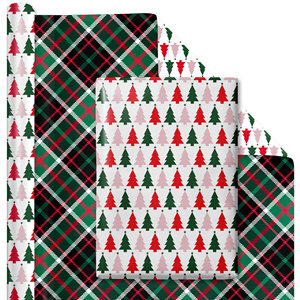 Classic Country Blue Checkered Wrapping <b>Paper</b> PE Waterproof Recyclable Coated Plaid Print 110g/m Baby Boy Shower Birthday - Product Image 4