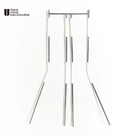 Support de Présentation Multifonctionnel à Quatre Barres pour Pantalons - Mannequins Idéaux et Cintres Invisibles pour Accessoires de Prise de Vue de Vêtements