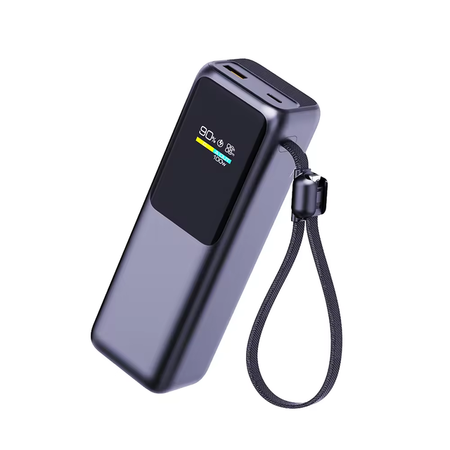 Custom 100W TFT Digital Display High Capacity Portable Battery Fast Charging Power Bank 20000mAh Dual USB Micro USB Type-C