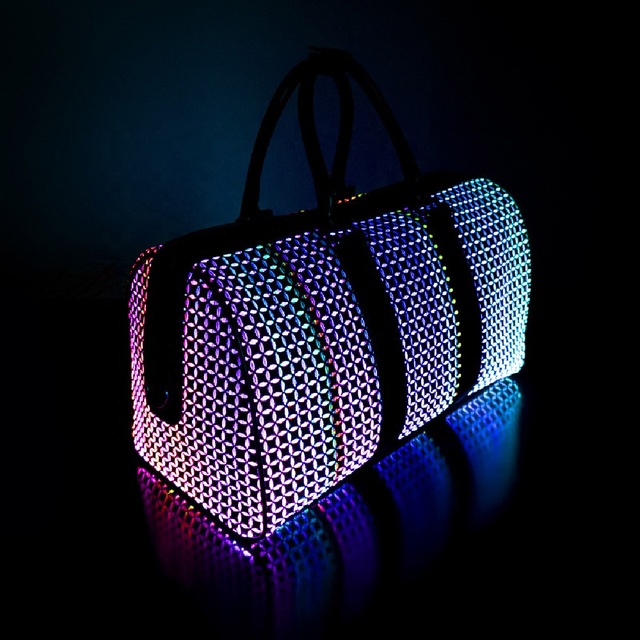 Fiber Optic Fabric Light up Bag OEM