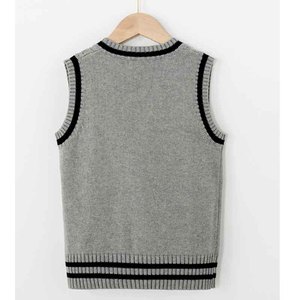 Uniforme de l'école JK en tricot sans manches à col en V, chemises tricotées solides, <span class=keywords><strong>pull</strong></span>-over, Cardigan en Jersey, <span class=keywords><strong>pull</strong></span>-over tricoté pour enfants - Product Image 5