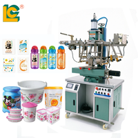Equipo de Estampado por Transferencia de Calor Semiautomático, Impresora de Alta Velocidad Multiusos para Botellas Planas, Vasos, Envases de Plástico y Vidrio