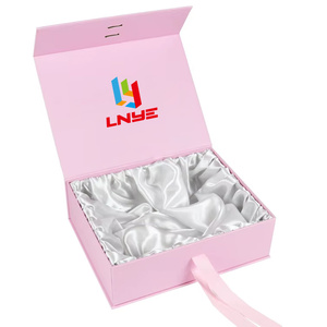 Customized Logo Luxury Magnetic <b>Gift</b> <b>Box</b> Closure for Cosmetics Clothing Wig <b>Gift</b> Set Packaging - Product Image 2