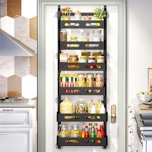 Porte-manteau mural avec crochets pour rangement, à suspendre derrière la porte, dans le placard ou le couloir, installation sans perçage pour chambre à coucher - Product Image 1