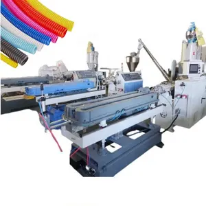 Hoge Snelheid Pvc Gegolfde Elektrische Schede Pijp Maken Machine Plastic Gegolfde Slang Extruder