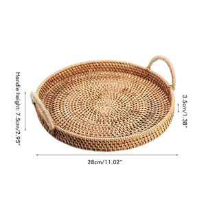 Cesto per il Pane con Coperchio e Manico in Canna, Decorazione per Capodanno Cinese, Contenitore per Frutta e Verdura, Regalo Artigianale, Cesti Macramè <span class=keywords><strong>da</strong></span> <span class=keywords><strong>Appendere</strong></span> - Product Image 4