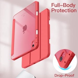 Tablet kapakları ve kılıfları için <span class=keywords><strong>iPad</strong></span> (A16) 11th Gen/<span class=keywords><strong>iPad</strong></span> 10th nesil kalemlik standı akıllı kapak yumuşak TPU geri, otomatik uyandırma/uyku - Product Image 4