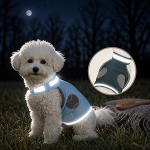 Chaleco de Seguridad Reflectante de Alta Visibilidad para Perros, Ajustable y Transpirable, de Malla, para Perros Pequeños, Medianos y Grandes - Product Image 1