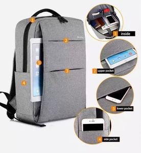 Wholesale Hot Sale Custom Clear Waterproof Anti-Theft Oxford USB Laptop <b>Backpack</b> with Zipper Closure - Product Image 5