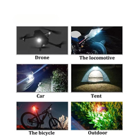 Lumière clignotante LED rechargeable par USB pour vélo, avec télécommande, accessoires de sécurité