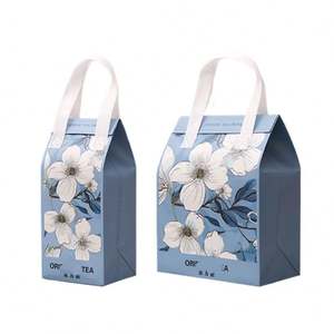 Bolsa Térmica Personalizada para Llevar, para Bebidas Frías y Calientes, Té de Burbujas, Entrega de Alimentos, Desechable, de Polipropileno, con Aislamiento de Papel de Aluminio - Product Image 2