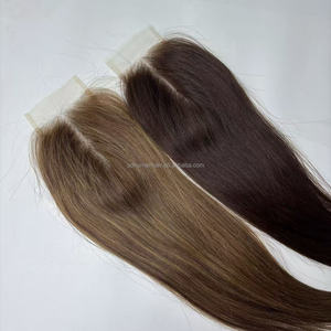 Sistema di Integrazione con Chiusura in Pizzo HD Trasparente, Capelli Umani Vergini Europei 100% Remy, Colori Personalizzati, Vendita all'Ingrosso - Product Image 5