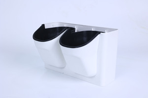 Factory Supply Dual Pocket Self Watering <b>Wall</b> Hanging Flower Pot Made of Premium PP Plastic, Modern <b>Vertical</b> Garden <b>Planter</b> - Product Image 3