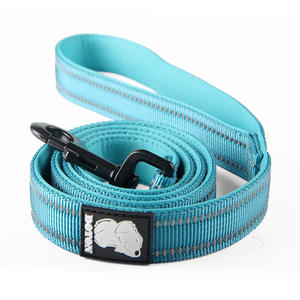 Hondenhalsband en riem met puppy cut stijl, reflecterend stippenpatroon, lintversiering, 100% nylon, waterdicht. - Product Image 4