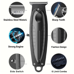 Tondeuse à <span class=keywords><strong>cheveux</strong></span> électrique professionnelle rechargeable par USB en ABS pour hommes – Outil <span class=keywords><strong>de</strong></span> barbier sans fil pour <span class=keywords><strong>barbe</strong></span> <span class=keywords><strong>et</strong></span> <span class=keywords><strong>coupe</strong></span> <span class=keywords><strong>de</strong></span> <span class=keywords><strong>cheveux</strong></span> - Product Image 5