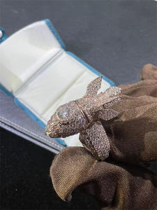 Anillo de Diamante Real Personalizado para Hombre, Único, de Plata de Ley y Oro Sólido de 14K con Moissanita VVS - Product Image 4