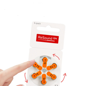 Baterias de Reposição de Zinco-Ar para Aparelhos Auditivos <span class=keywords><strong>Resound</strong></span> A10 A13 A312 A675, Bateria Doméstica Tipo Botão de Zinco-Ar para Atacado - Product Image 5