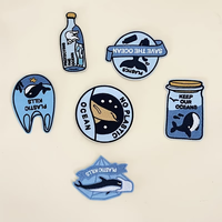 Patch brodé personnalisé en tissu, thermocollant, à presser à chaud, badge brodé, cadeau idéal