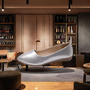 Elegantes Zapatos Planos de Mujer con Parte Superior Escarchada, Brillantes, de Cuero PU Dorado, Tipo Mocasín, Casuales, Resistentes, para Primavera/Verano - Product Image 2