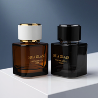 Penjual Grosir Botol Parfum Desain Ramah Lingkungan Dinding Tebal Persegi 30ml/50ml/100ml Kustom yang Laris Manis